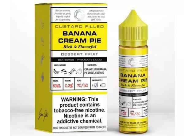 GLAS Bsx Series 60ml (0Mg, 3Mg, 6Mg &12Mg) E-liquid in Dubai BANANA CREAM PIE GLAS Bsx Series 60ml (0Mg, 3Mg, 6Mg &12Mg) E-liquid in Dubai BANANA CREAM PIE