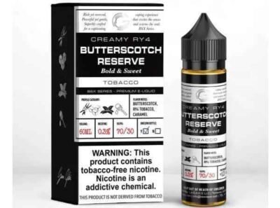 GLAS Bsx Series 60ml (0Mg, 3Mg, 6Mg &12Mg) E-liquid in Dubai BUTTERSCOTCH RESERVE