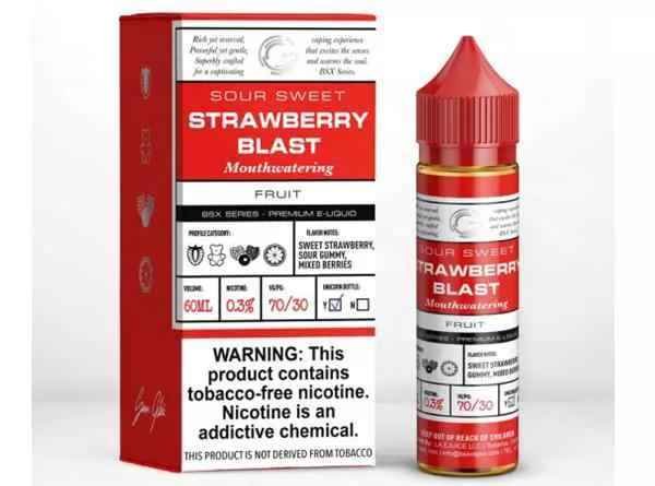 GLAS Bsx Series 60ml (0Mg, 3Mg, 6Mg &12Mg) E-liquid in Dubai STRAWBERRY BLAST GLAS Bsx Series 60ml (0Mg, 3Mg, 6Mg &12Mg) E-liquid in Dubai STRAWBERRY BLAST