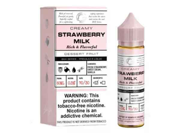 GLAS Bsx Series 60ml (0Mg, 3Mg, 6Mg &12Mg) E-liquid in Dubai STRAWBERRY MILK GLAS Bsx Series 60ml (0Mg, 3Mg, 6Mg &12Mg) E-liquid in Dubai STRAWBERRY MILK