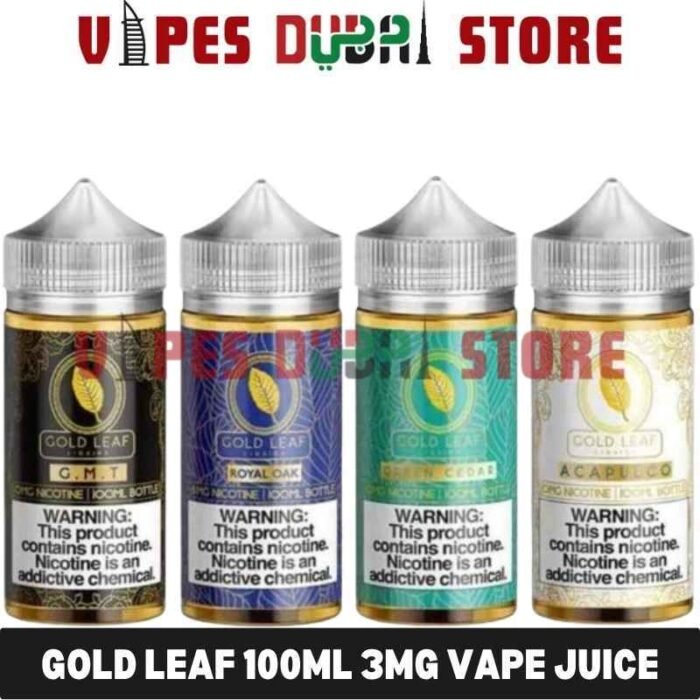 GOLD LEAF 100ml 3mg Vape Juice in Dubai