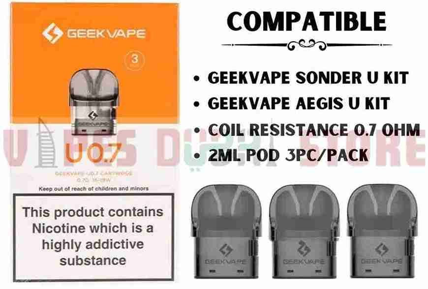 GeekVape U Pod Cartridge 0.7 GeekVape U Pod Cartridge 0.7