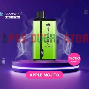 HAYATI Pro Ultra 15000 Puffs 20MG Disposable Vape in Dubai Apple-Mojito