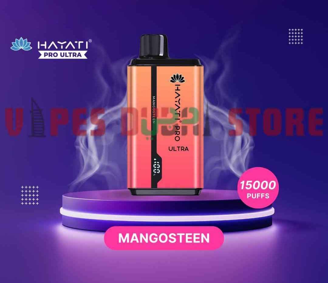 HAYATI Pro Ultra 15000 Puffs 20MG Disposable Vape in Dubai Mangosteen HAYATI Pro Ultra 15000 Puffs 20MG Disposable Vape in Dubai Mangosteen