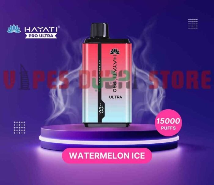 HAYATI Pro Ultra 15000 Puffs 20MG Disposable Vape in Dubai Watermelon-Ice