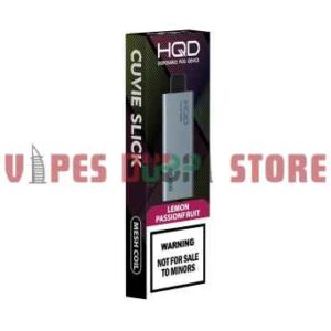 HQD CUVIE Slick 6000 Puffs 20MG Disposable Vape in Dubai Lemon passionfruit