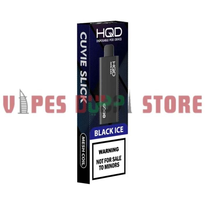 HQD CUVIE Slick 6000 Puffs 20MG Disposable Vape in Dubai black ice