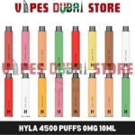 Hyla 4500 Puffs 0mg 10ml Disposable Vape In Dubai