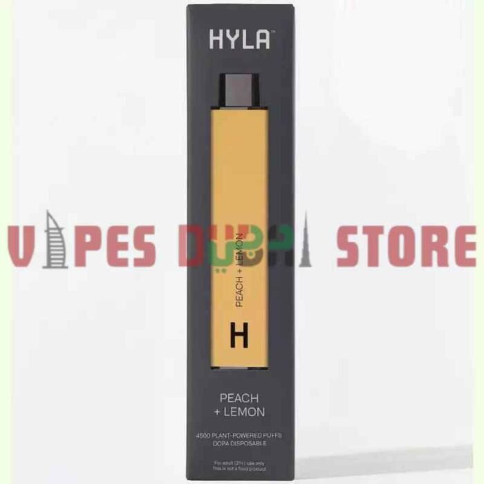 Hyla 4500 Puffs 0mg 10ml Disposable Vape In Dubai Peach Lemon