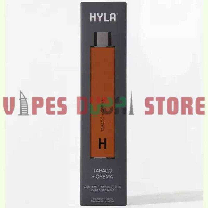 Hyla 4500 Puffs 0mg 10ml Disposable Vape In Dubai Tabaco Crema