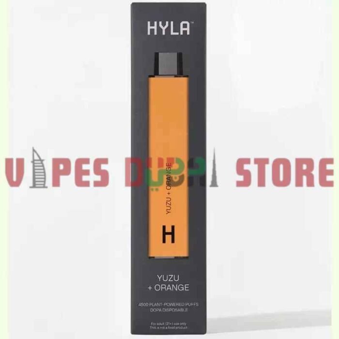 Hyla 4500 Puffs 0mg 10ml Disposable Vape In Dubai Yuzu Orange