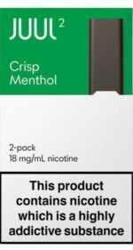 JUUL 2 Pods Cartridge 18mg for Juul 2 Device( 2PCS) in Dubai CRISP MENTHOL