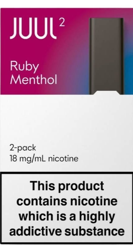 JUUL 2 Pods Cartridge 18mg for Juul 2 Device( 2PCS) in Dubai RUBY MENTHOL JUUL 2 Pods Cartridge 18mg for Juul 2 Device( 2PCS) in Dubai RUBY MENTHOL