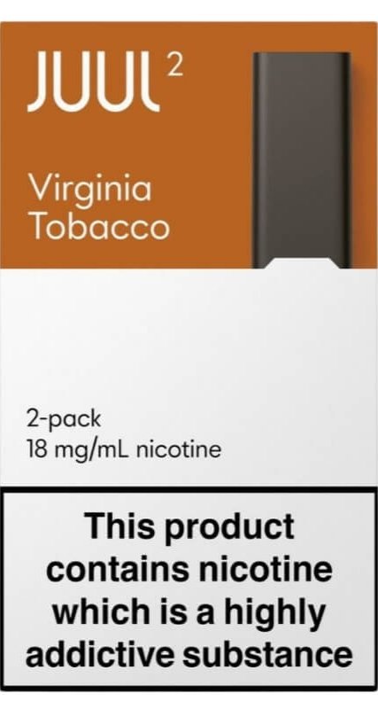 JUUL 2 Pods Cartridge 18mg for Juul 2 Device( 2PCS) in Dubai VIRGINIA TOBACCO