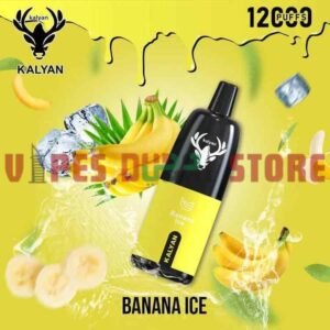 KALYAN Pro 12000 Puffs 50mg Disposable Vape in Dubai, UAE Banana Ice