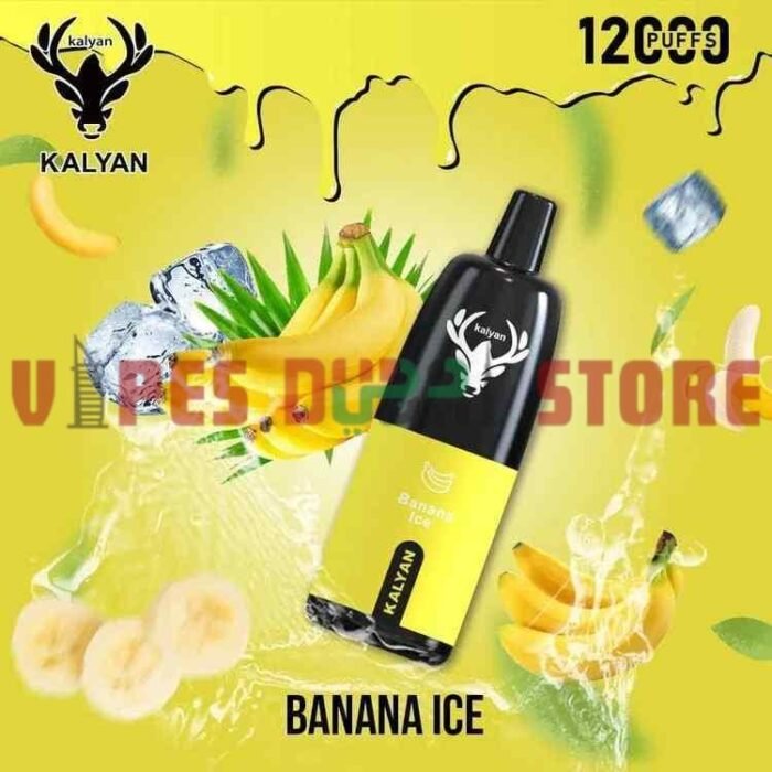 KALYAN Pro 12000 Puffs 50mg Disposable Vape in Dubai, UAE Banana Ice
