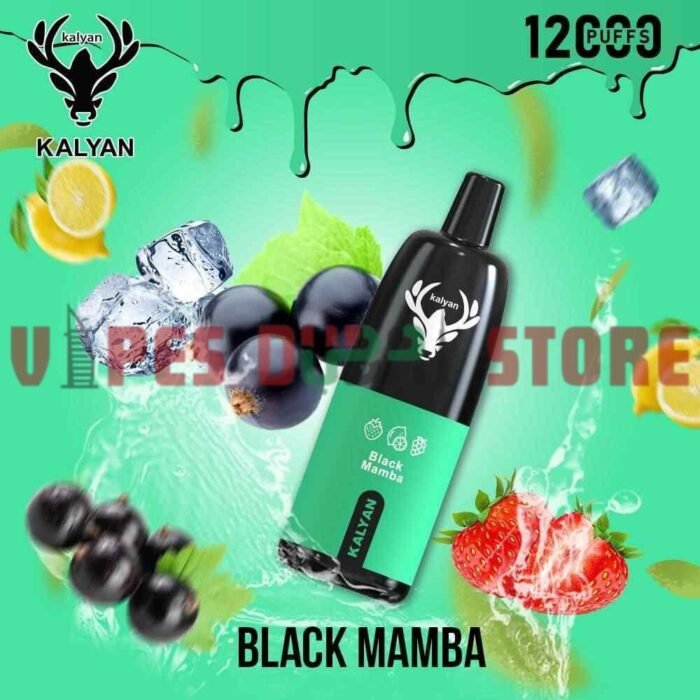 KALYAN Pro 12000 Puffs 50mg Disposable Vape in Dubai, UAE Black Mamba