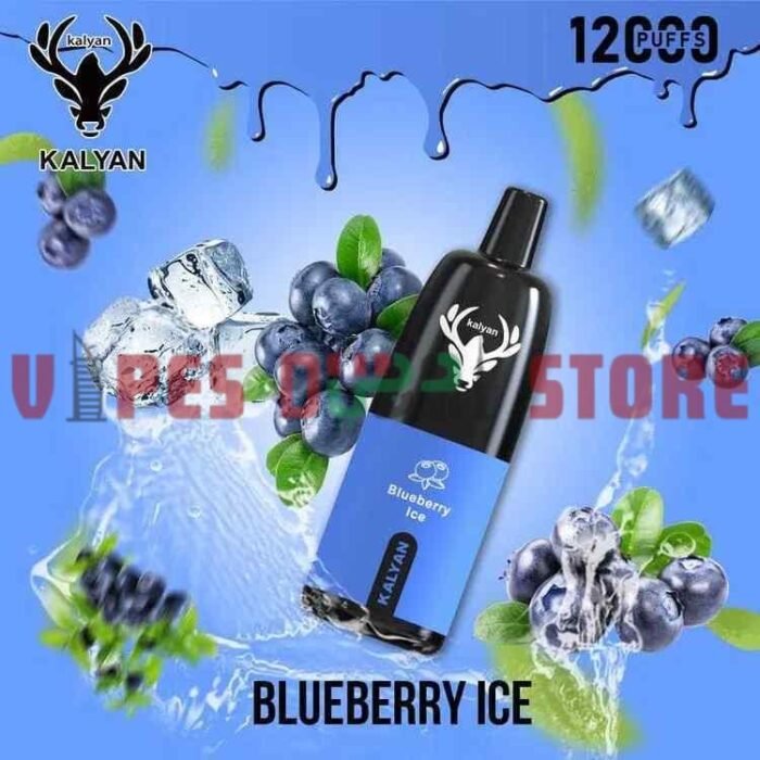 KALYAN Pro 12000 Puffs 50mg Disposable Vape in Dubai, UAE Blueberry Ice