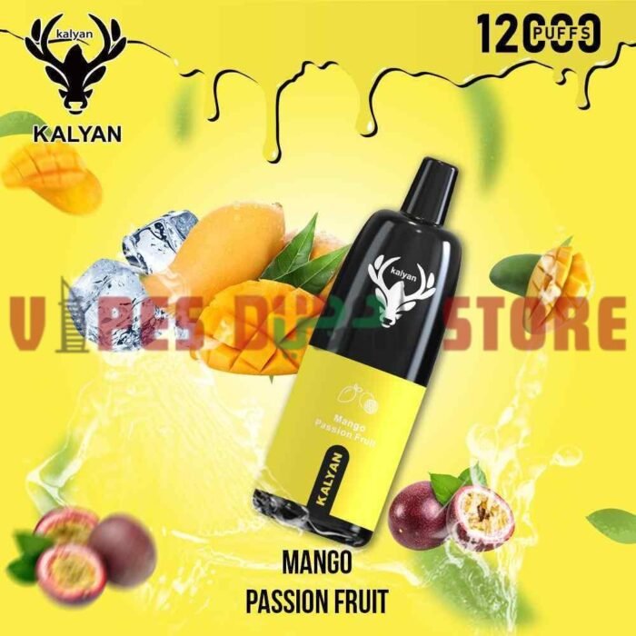 KALYAN Pro 12000 Puffs 50mg Disposable Vape in Dubai, UAE Mango Passion Fruit