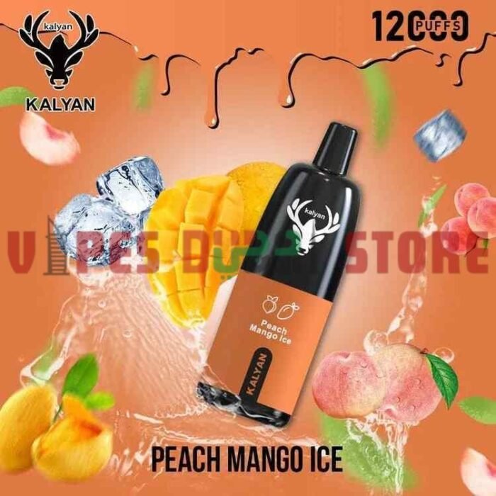 KALYAN Pro 12000 Puffs 50mg Disposable Vape in Dubai, UAE Peach Mango Ice