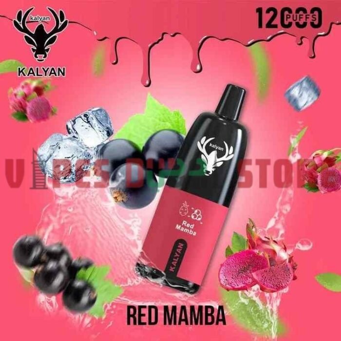 KALYAN Pro 12000 Puffs 50mg Disposable Vape in Dubai, UAE Red Mamba