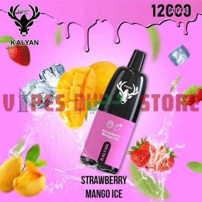 KALYAN Pro 12000 Puffs 50mg Disposable Vape in Dubai, UAE Strawberry Mango Ice