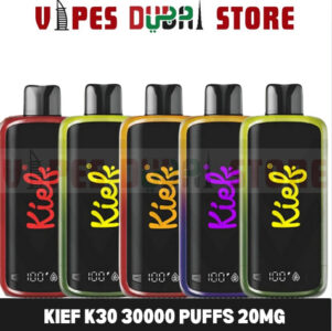 KIEF K30 30000 Puffs 20MG Disposable Rechargeable Vape in Dubai