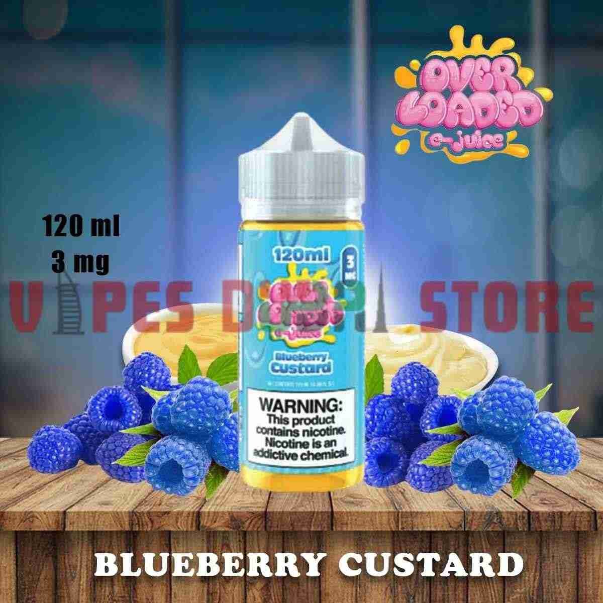 LOADED 120ml (0mg, 3mg, 6mg & 12mg) E-liquid in Dubai Blueberry Custard LOADED 120ml (0mg, 3mg, 6mg & 12mg) E-liquid in Dubai Blueberry Custard