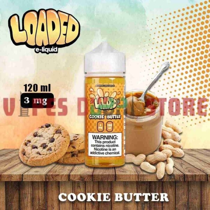 LOADED 120ml (0mg, 3mg, 6mg & 12mg) E-liquid in Dubai Cookie Butter
