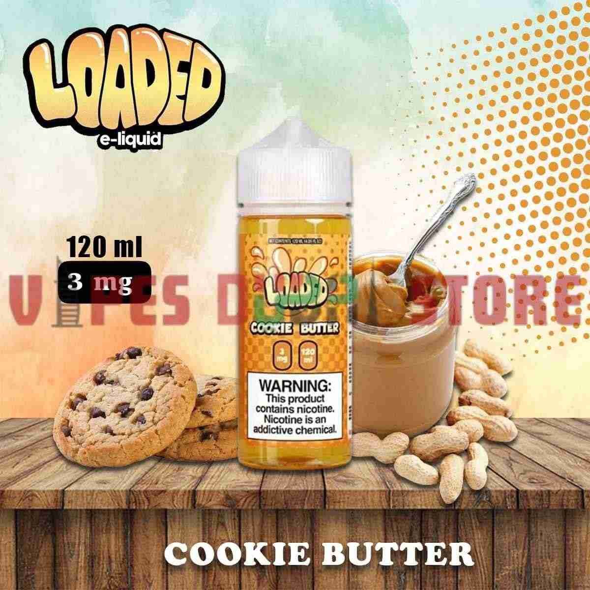 LOADED 120ml (0mg, 3mg, 6mg & 12mg) E-liquid in Dubai Cookie Butter LOADED 120ml (0mg, 3mg, 6mg & 12mg) E-liquid in Dubai Cookie Butter