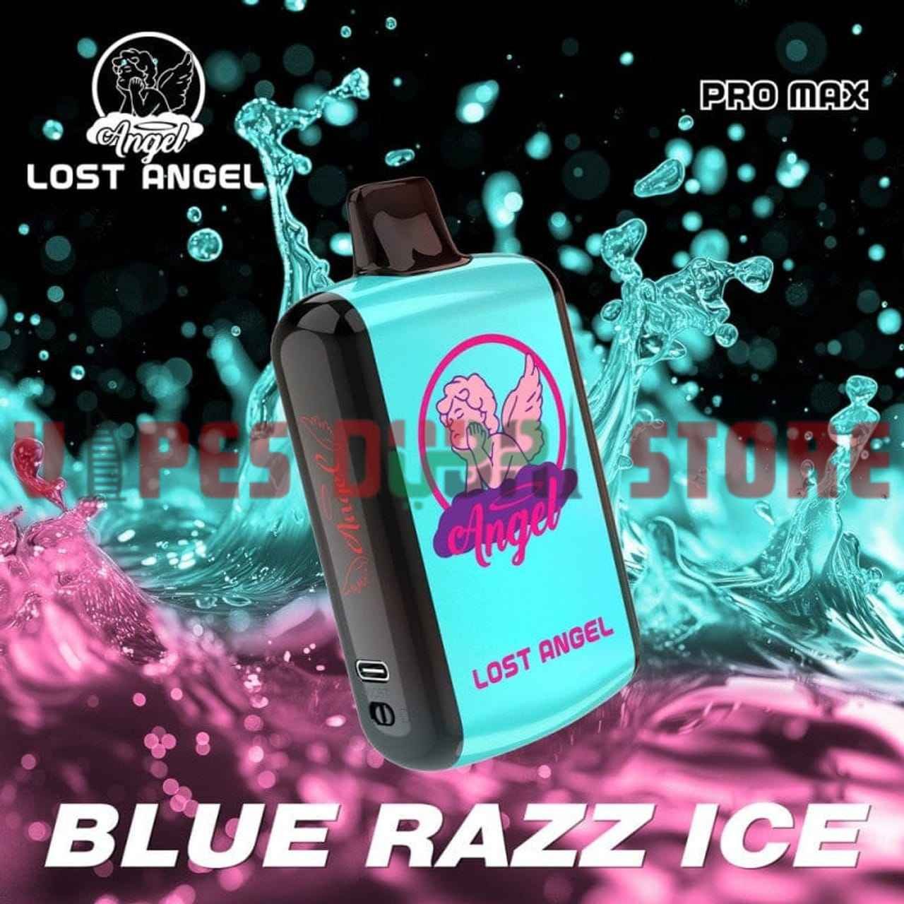LOST ANGEL 20000 Puffs 50MG Pro Max Disposable Vape in Dubai Blue Razz Ice LOST ANGEL 20000 Puffs 50MG Pro Max Disposable Vape in Dubai Blue Razz Ice