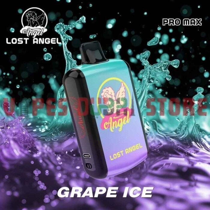 LOST ANGEL 20000 Puffs 50MG Pro Max Disposable Vape in Dubai Grape Ice