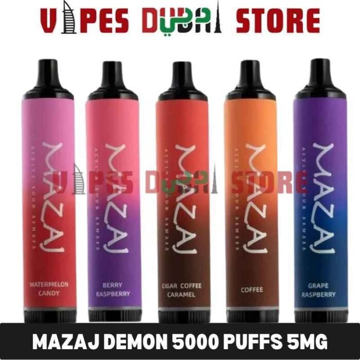 MAZAJ Demon 5000 Puffs 5mg Disposable Vape in Dubai