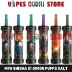 MFU Shisha X1 40000 Puffs Salt Nicotine 5mg Disposable Vape in Dubai