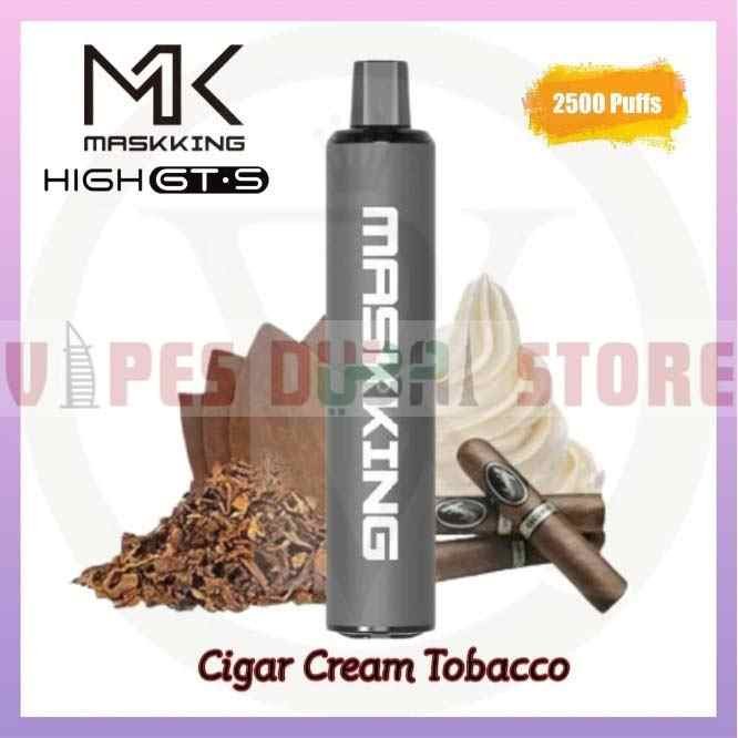 Maskking High GTS 2500 Puffs Cigar Cream Tobacco Maskking High GTS 2500 Puffs Cigar Cream Tobacco