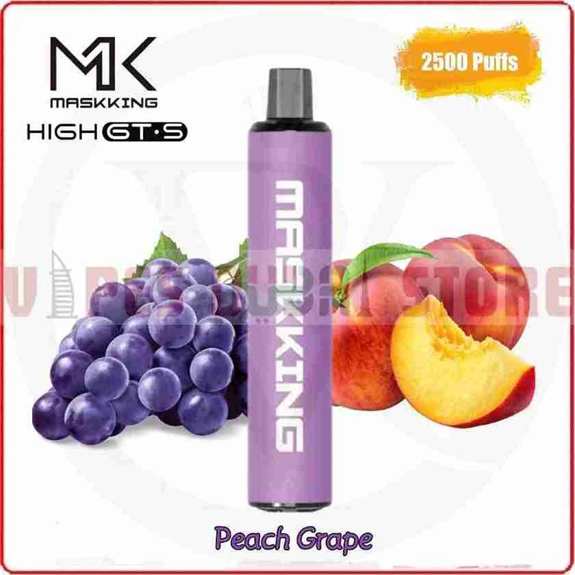 Maskking-High-GTS-2500-Puffs-Peach-Grape MASKKING GTS 2500 Puffs 2% Disposable Vape – Premium Vaping Experience in Dubai - Image 5