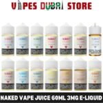 Vapes Dubai Store - NAKED Vape Juice 60ml 3mg E-Liquid in Dubai
