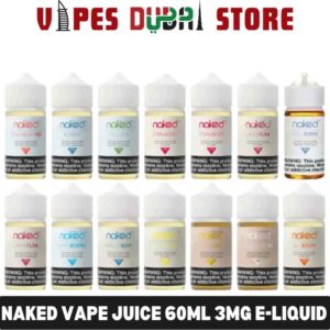 Vapes Dubai Store - NAKED Vape Juice 60ml 3mg E-Liquid in Dubai