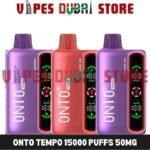 ONTO Tempo 15000 Puffs 50MG Disposable Vape in Dubai