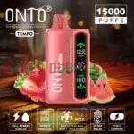 ONTO Tempo 15000 Puffs 50MG Disposable Vape in Dubai STRAWBERRY WATERMELON