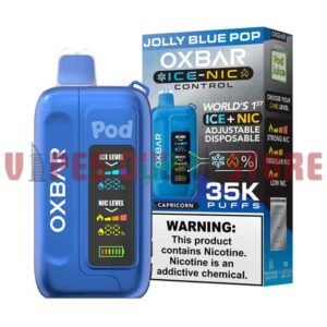 OXBAR Ice-Nic Control 35000 Puffs 50MG Disposable Vape in Dubai Jolly Blue Pop