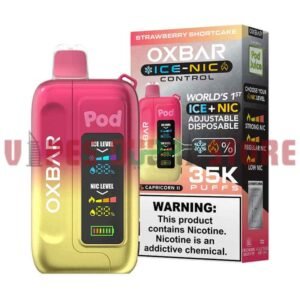 OXBAR Ice-Nic Control 35000 Puffs 50MG Disposable Vape in Dubai Strawberry Shortcake
