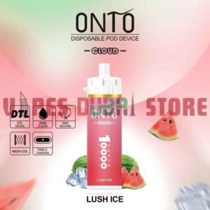 Onto Cloud 10000 Puffs 3mg Disposable Vape In Dubai Lush Ice