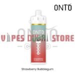 Onto Cloud 10000 Puffs 3mg Disposable Vape In Dubai Strawberry Bubblegum