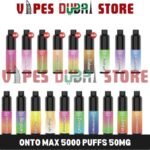 Onto Max 5000 Puffs 50Mg Disposable Vape In Dubai
