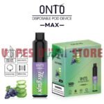 Onto Max 5000 Puffs 50Mg Disposable Vape In Dubai Aloe Grape