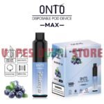 Onto Max 5000 Puffs 50Mg Disposable Vape In Dubai Blueberry Ice