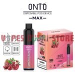 Onto Max 5000 Puffs 50Mg Disposable Vape In Dubai Cherry Pomegranate