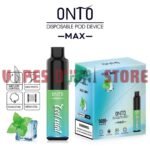 Onto Max 5000 Puffs 50Mg Disposable Vape In Dubai Cool Mint