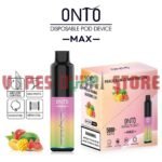 Onto Max 5000 Puffs 50Mg Disposable Vape In Dubai Peach Mango Watermelon